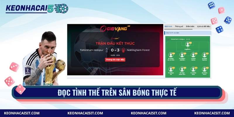Đọc tình thế trên sân bóng thực tế